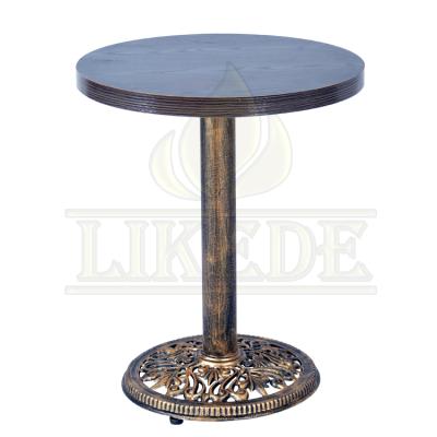 China With Leveling Melamine Metal Base Top Table Adjuster Round Table Antique Wrought Iron Small Tables for sale