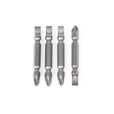 China 1/4 Inch/6.35 Mm Hex Electronic Screwdriver Bit Double Ended Bit S2 Phillips and Slotted Magnetic Screwdriver Bit for sale