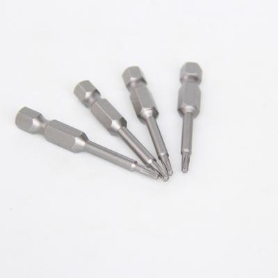 China 1/4 inch/6.35 mm 50mm Factory Price T8 Hex Screwdriver Bit Steel Torx Good Tool Accessory for sale