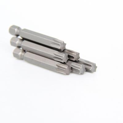 China 1/4 Inch / 6.35 mm Hex Socket Factory Selling 50mm T40 6.35mm Impact Torx Screwdriver Bit for sale