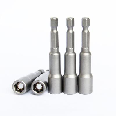 China 1/4 inch/6.35 mm H8 65mm Hex High Quality Magnetic Socket Setter Nut Setter Set for sale