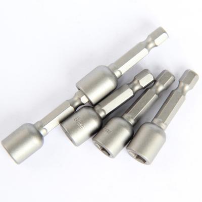 China 1/4 Inch/6.35 mm Good Quality H8 48mm 48mm Socket Wrench Screwdriver Set Magnetic Hex Nut Setter for sale