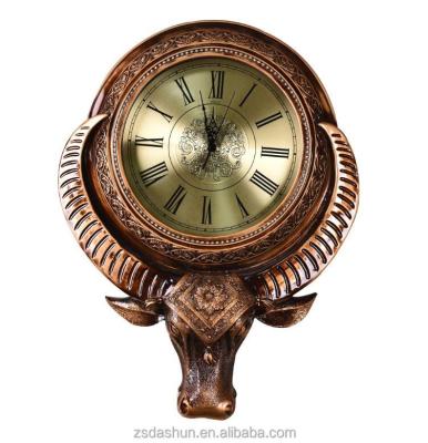 China Antique Style Vintage Roman Numerals Wall Clock for sale