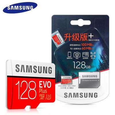 China 100% Original Plastic SAMSUNG EVO Micro Plus SD Card Wholesale 128GB Samsung TF Card / 128G SD TF Card in nanfei for sale