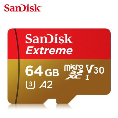 China SanDisk A2 Plastic Extreme Micro Flash Memory V30 100MB/S Class10 TF Card Support 4K HD SD Card 64GB U3 32GB for sale