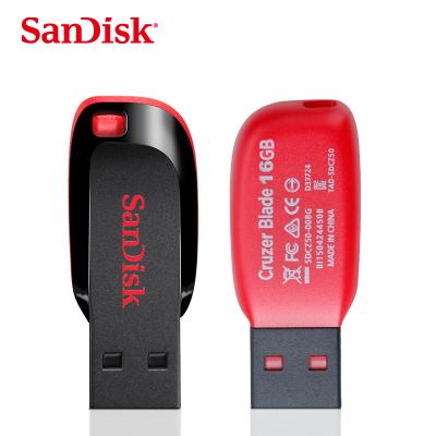 China wholesale SanDisk CZ50 USB Pen Drive 16GB 32gb 64gb 128gb usb2.0 plastic flash pendrive flash memory hard drive for sale