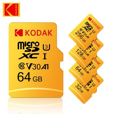 China KODAK Memory Plastic Wholesale Micro SD Card 16G 32G 64G 128G 256GB V30 U3 UHS-3 SD High Speed ​​Memory Cards for sale