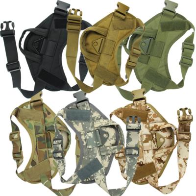 China Durable Waterproof Nylon Tactical Dog Suit Dog Harness Triangle 1000D Vest Chest Protective Strap for sale