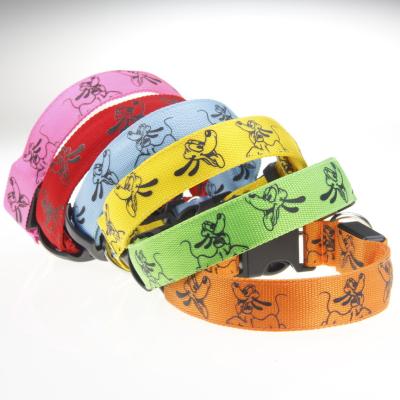 China Unique Style USB Dog Cat Collar Flashing Light Adjustable Rechargeable Led Collar 6 Colors Viable for sale