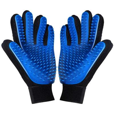 China Viable Hot Selling Amazon Pet Hair Remover Dog Brush Pet Grooming Glove for Dog and Cat for sale