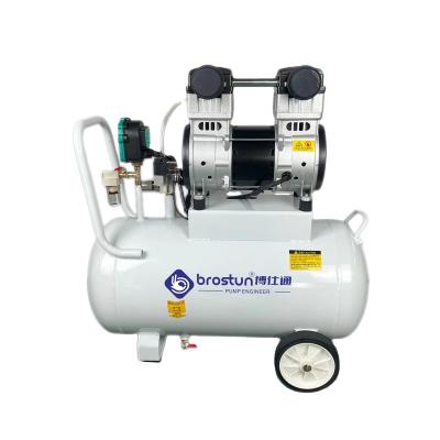 China China Silent Portable 1500W High Pressure Oil Free Compressor 1.5Hp 50L China Mini Vacuum Pump Oil Free Air Compressors -980 mbar for sale