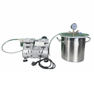 China Machining Vacuum Pump Skimming Barrel 12L 2gal Stainless Steel Oil Free Barrel for sale