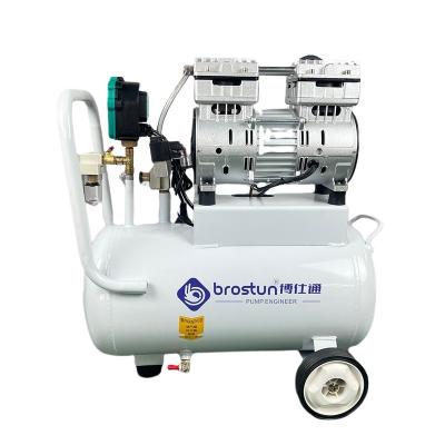 China 2022 Hot Sale China Silent Portable 750W High Pressure Compressor 1Hp 30L -930 Oil Free Mini Oil Free Vacuum Air Compressors -980 mbar for sale