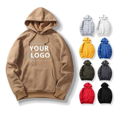 China Wholesale High Quality Custom Logo Oversized Pullover Hoodies 100% Cotton Anti-wrinkle Embroidery Custom Printing Men's Hoodies for sale