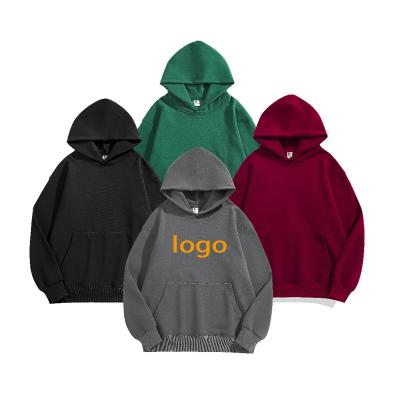 China Wholesale Heavyweight 100% Preshrunk Cotton Hoodies Anti-Wrinkle Cotton Hoodies Refine Unisex Oversized Pullover 3XL 4XL 5XL for sale