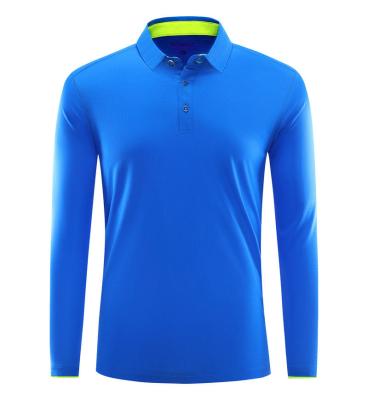 China High End Anti-Wrinkle Mens Performance Quality Piece Printing Golf Polo Long Sleeve Shirt Logo Quick Dry Customized for sale