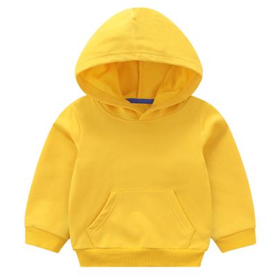 China Kids Anti-Shrink Top Style Autumn Spring Hoodie Solid Color Pre-fall Embroidery Logo Custom Hoodies for sale