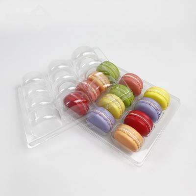 China Plastic Food 12 Macarons Clamshell Packaging Blister Pack for sale