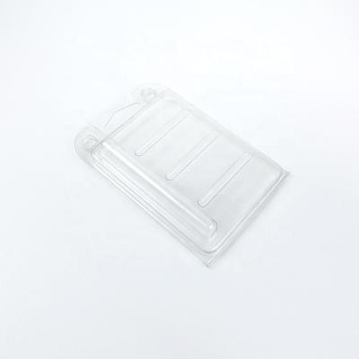 China Recycled Custom Clear Materials Plastic Blister Box Clamshell Tray Vape Cartridge Transparent Cover for sale