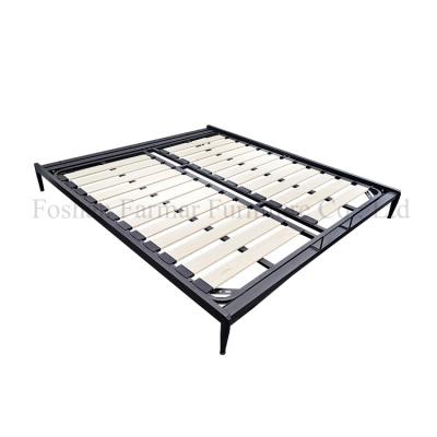 China Solid Solid Wood Slat Pine Wood Bed Frame With Slat Wood Bed Base for sale