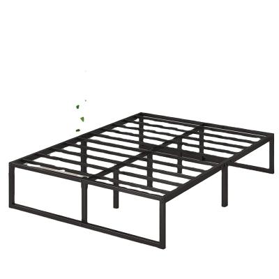 China Full KD Queen Size Metal Platform Bed Frame For Mattress Foundation for sale