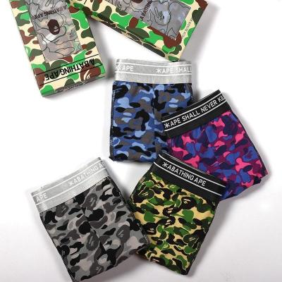 China CIA BAPE Underwear QUICK DRY Warm Four-Corner Camouflage Boxes Mens Underwear Shorts Sports Cotton Fashion Underwear for sale