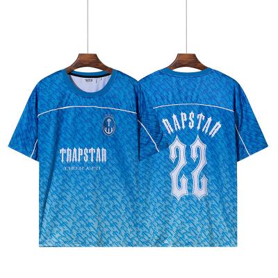 China 2022 Summer New Trapstar Ordinary Casual Fashion QUICK-DRY T-shirt Phantom Print Short Sleeve Loose Casual T-shirt for sale