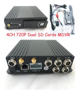 Chine 4 voiture de carte de sim de la carte 3G d'écart-type de GPS de canaux double DVR mobile pour des véhicules à vendre