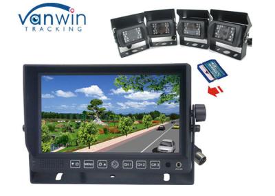 China 9 verplaats allen in Één DVR-auto tft monitor centimeter voor centimeter, auto tft lcd monitor met 4ch-camera's het registreren Te koop