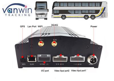 Cina accessorio 3G/4G/WIFI/sistema del registratore del dvr di sicurezza dell'automobile di 8 canali del G-sensore DVR per il bus in vendita