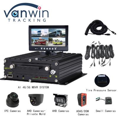 Cina 4G 5G WIFI GPS 8 CH AI Mobile DVR ADAS DMS Con HDD SSD SD Card Per Auto Autobus Truck in vendita