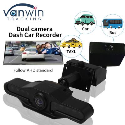 Chine 2 caméras objectif 2,9 pouces AHD Dash Cam Recorder avec Super grand angle double objectif enregistreur vidéo à vendre