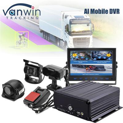 China 4CH 1080P AI Function Mobile DVR ADAS DMS Kit  DVR 4G GPS SD HDD MDVR Systems Vehicle for sale