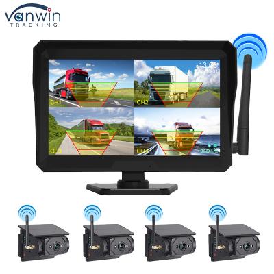 China 10.1 Inch 1080P Wireless Car Monitor Camera Kit Night View Function Camera Split Monitor for sale