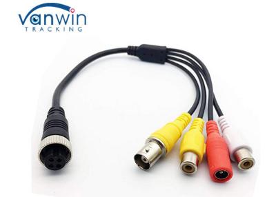 China Hembra desnuda de la aviación de los accesorios del alambre de cobre DVR 2 al adaptador masculino femenino M12 del conector RCA BNC DC en venta