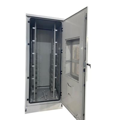 China Aluminum IP65 IP55 Weatherproof Enclosure Waterproof Outdoor Battery Cabinet With 19 Inch Battery Rack for sale