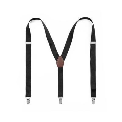 China Hot Selling Wholesale 3 Clips Y-back Brace Adjustable Elastic Elastic Plastic Suspenders For Men for sale