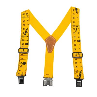 China Suspenders Belt Brace Ruler Y-back 3 Heavy Duty Work Staples 5cm Military Custom Metric Tape Measure Pants For Men for sale