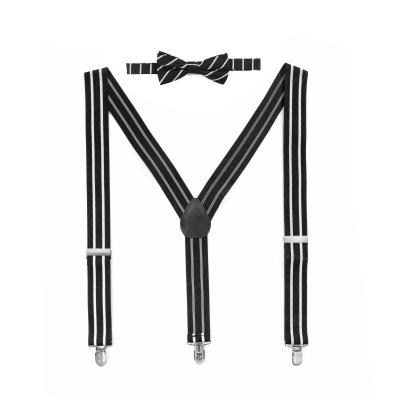 China Hot Selling Party Wedding Formal Suspender And Bow Tie Set For Men 3.5*110cm for sale