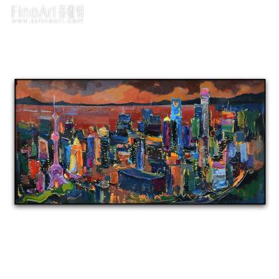 China Abstract City Hot Selling Handmade Oil Painting for sale