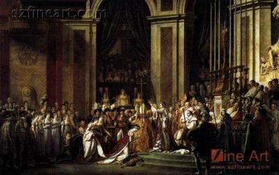 China Classic famous painting of Napoleon's coronation by artist Jacques-Louis David for sale