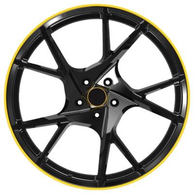 China 6061-T6 Aluminum Alloy Forged Yellow Concave 5x130 Rim 24