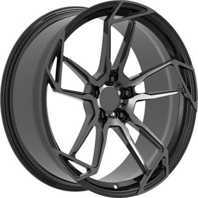 China A6061-T6 Aluminum Alloy Design 5-110 Rims Transparent Black All OEM Wheels Brushed Wheels 22inch for sale