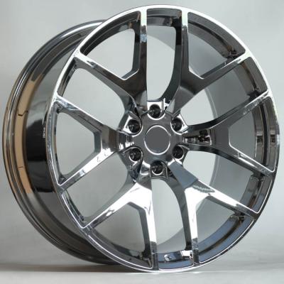 China 6061-T6 Aluminum Alloy 15 16 18 19 20 21 22 23 24 Inch Silver Chrome Wheels 17x9 Rims 6x139.7 For Car for sale