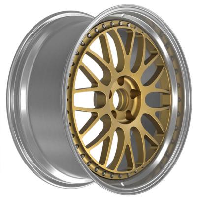 China A6061-T6 aluminum alloy 2 pieces forged rims 17 inch import alloy wheels for car for Honda Civic Ek for sale