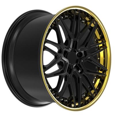 China A6061-T6 6061t6 Aluminum Alloy 18 To 24 Inch Forged Wheels Polished 5 Hole Gold Rims 18 Car for sale