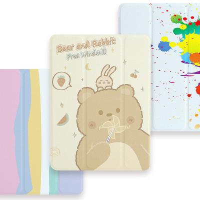 China Light Weight And Drop Resistant Custom Kids Cute Pattern Leather Case For iPad 9.7 Smart Cover for sale