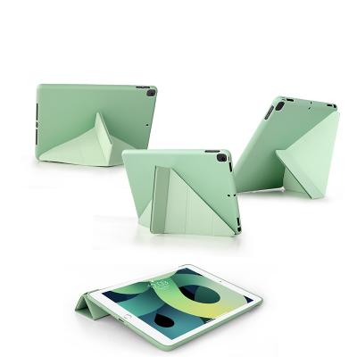 China Light Weight And Heavy Duty Drop Folding Multifunction With Soft Back Cover For iPad 10.2 Kids Cases for sale