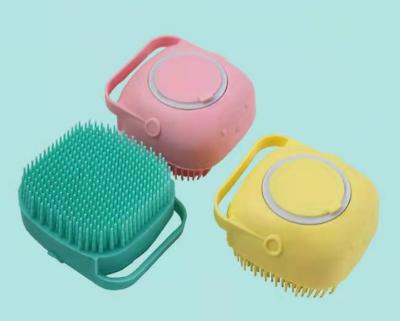 China Viable Silicone Bath Brush Filling Baby Liquid Adult Bath Towel Pet Massage Brush Back Bath Shampoo Brush Manufacturer Wholesale for sale