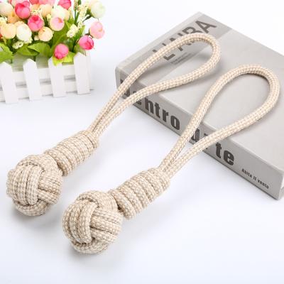 China Durable High Quality Viable Braided Sisal Cotton Rope Ball Dog Chew Toy for sale